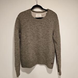 Banana Republic Heritage Collection Knit Sweater Wool Linen Blend Large Womens